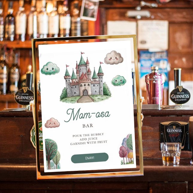 Mama-osa einmal auf einer grünen Burg Babydusche Poster (Von Creator hochgeladen)