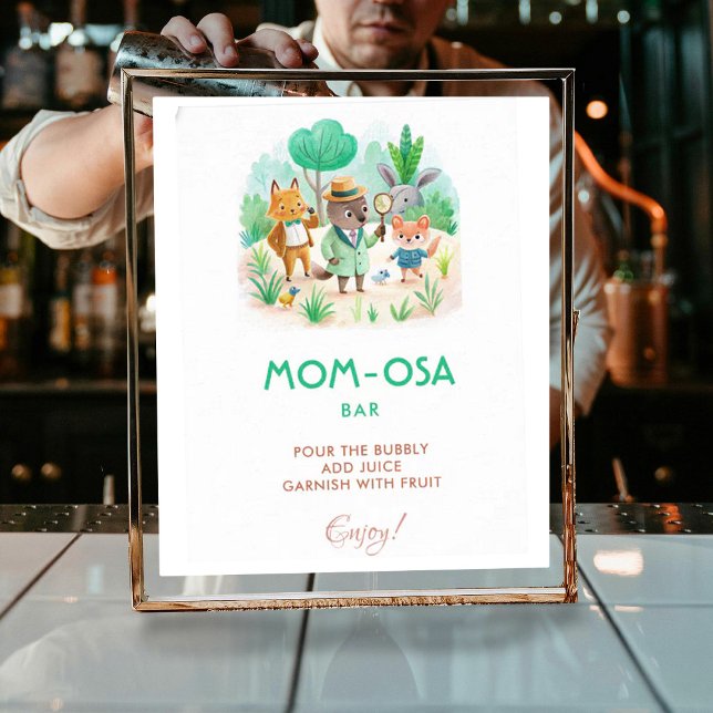 Mama-osa Little Explorer Detective Baby Shower Poster (Von Creator hochgeladen)