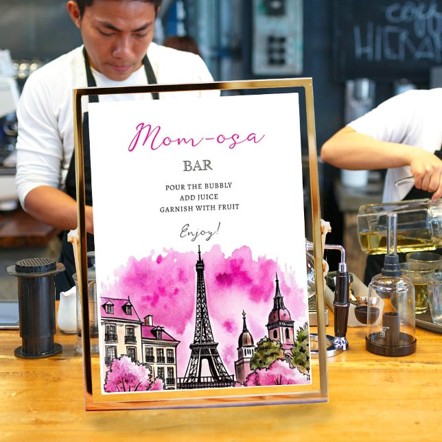 Mama osa Paris Bonjour Bebe Baby Shower Poster (Von Creator hochgeladen)