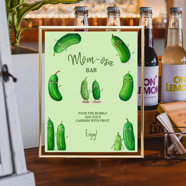 Mama-osa-Pickles-Gurken Grüne Babydusche Poster (Von Creator hochgeladen)