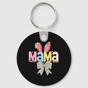 Mama Ostern Kokette Schleife Hase Passende Familie Schlüsselanhänger