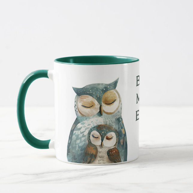 Mama Owl Beste Mama je Muttertag Tasse (Links)