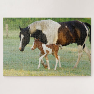 Mama & Paint Filly Puzzle
