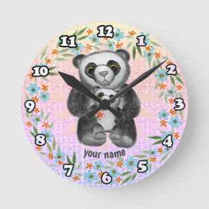 Mama Panda Bär Liebe Uhr