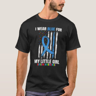 Mama Papa Blau Für Kleines Mädchen Tochter Autismu T-Shirt