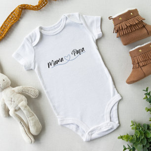 Mama Papa mit Herz-T - Shirt