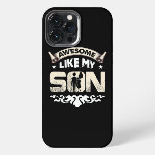 Mama Papa Zitat Großartig Wie Mein Sohn Glückliche iPhone 13 Pro Max Hülle