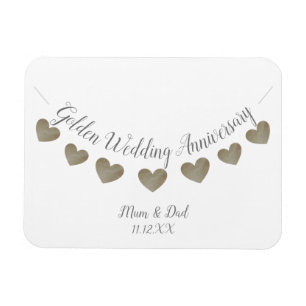 Mama & Papa zum 50. Geburtstag Magnet