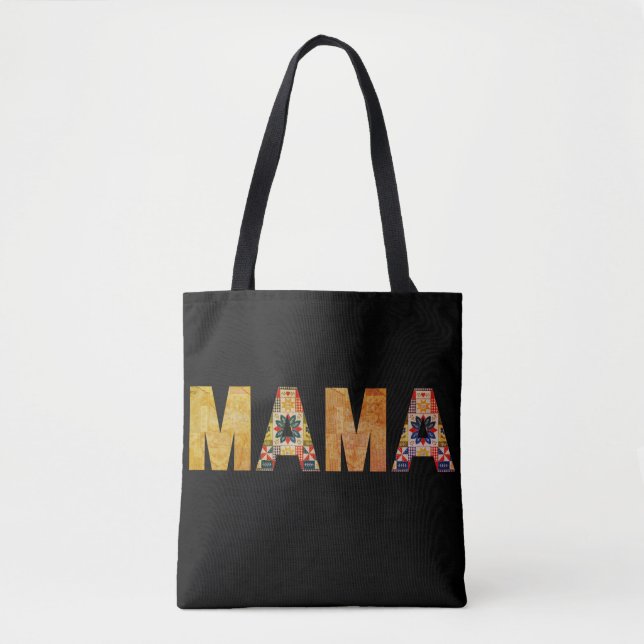 Mama-Patchwork-Typografie-Design (Vorderseite)