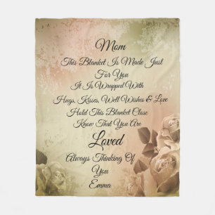 Mama personalisiert Vlies-Deckblatt Fleecedecke