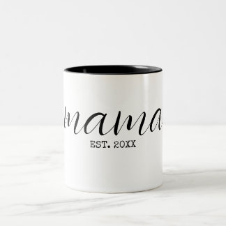 Mama Personalisiert Zweifarbige Tasse