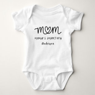 Mama personalisierter Name süß modern  Baby Strampler