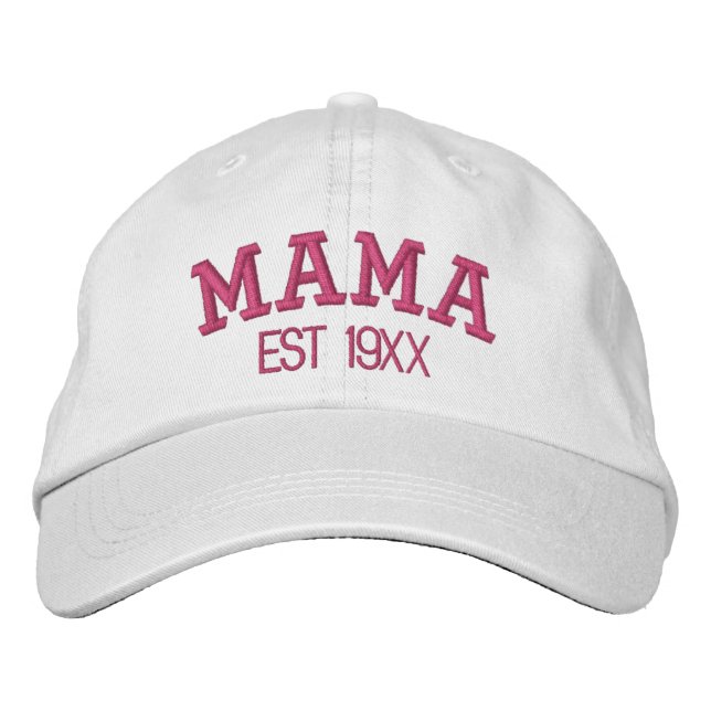 Mama Personalisiertes Muttertagsgeschenk Benutzerd Bestickte Baseballkappe (Vorderseite)