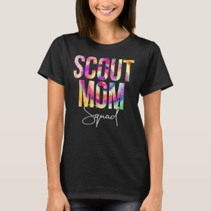 Mama Pfadfinder Squad Gefärbte Krawatte zurück zur T-Shirt