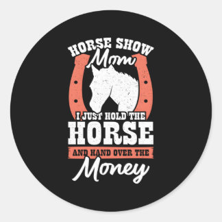 Mama Pferd anzeigen Runder Aufkleber
