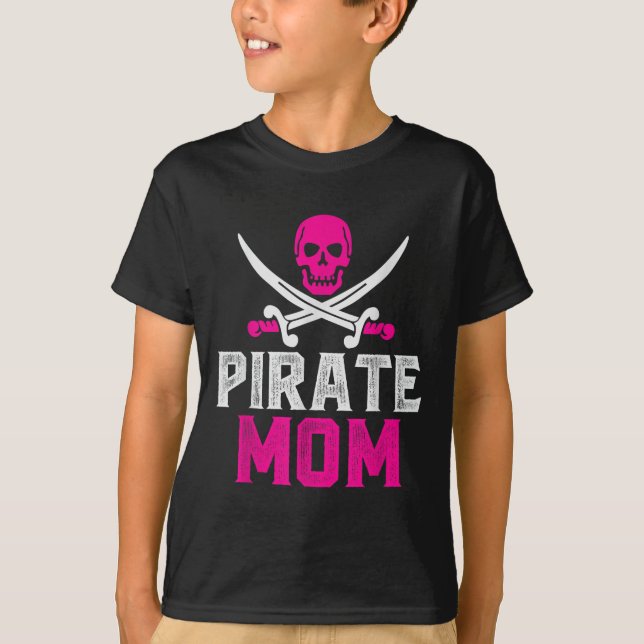 Mama Pirate Graphic Quote Design T-Shirt (Vorderseite)