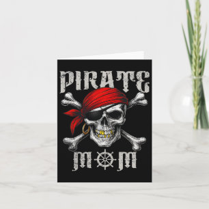 Mama-Piratenflagge-Flag und Schädelknochen H Karte