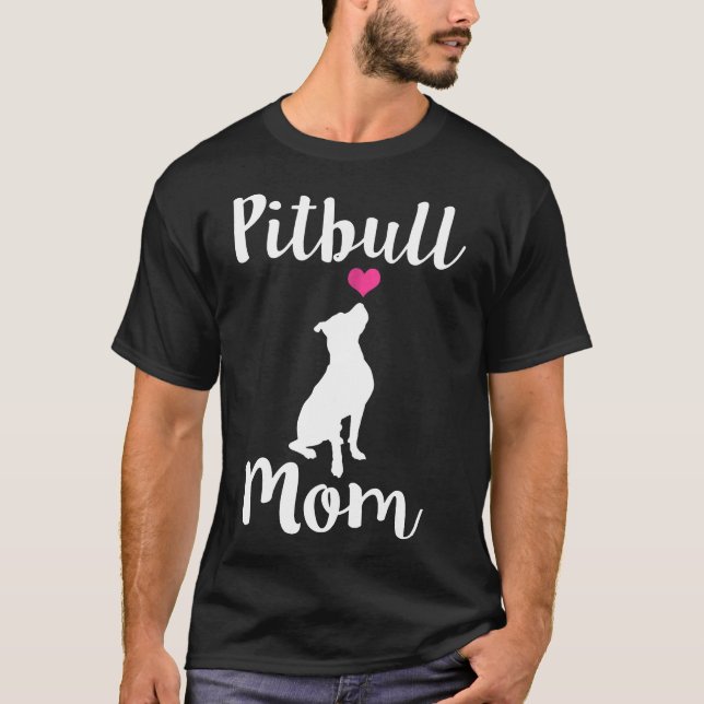 Mama Pit Bull Dog Mama Gift N T-Shirt (Vorderseite)
