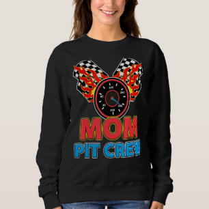 Mama Pit Crew Auto Racer Familie Matching Racing Sweatshirt