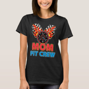 Mama Pit Crew Auto Racer Familie Matching Racing T-Shirt
