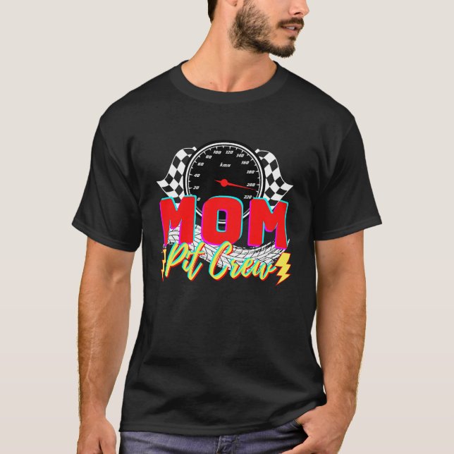 Mama Pit Crew T-Shirt (Vorderseite)
