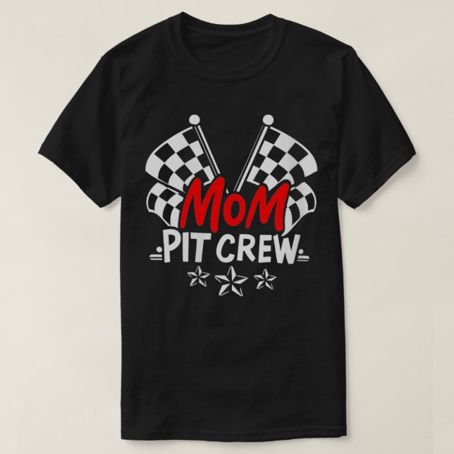 Mama Pit Crew VNeck T-Shirt (Design vorne)