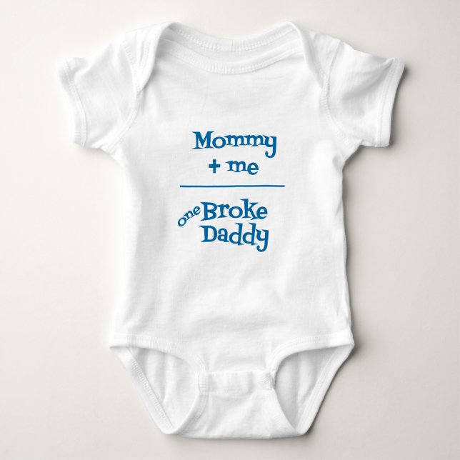 Mama plus mich Shirt (blau) (Vorderseite)