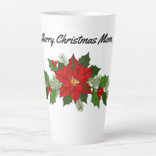 Mama Poinsettias Latte Tasse