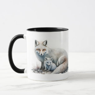 Mama Polarfuchs und Kit Tasse