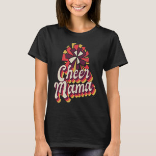 Mama Pom Pom Retro Cheerleader Mama T-Shirt