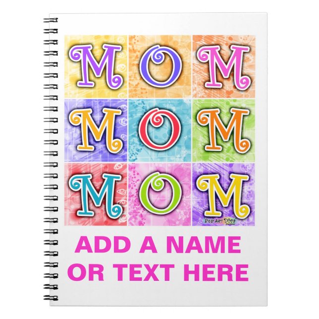 Mama-Pop-Kunst-Notizbuch Notizblock (Vorderseite)