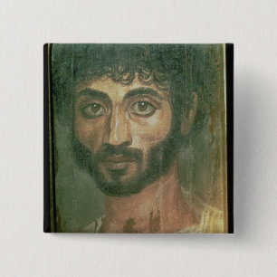 Mama-Porträt eines Mannes, von Fayum, Button