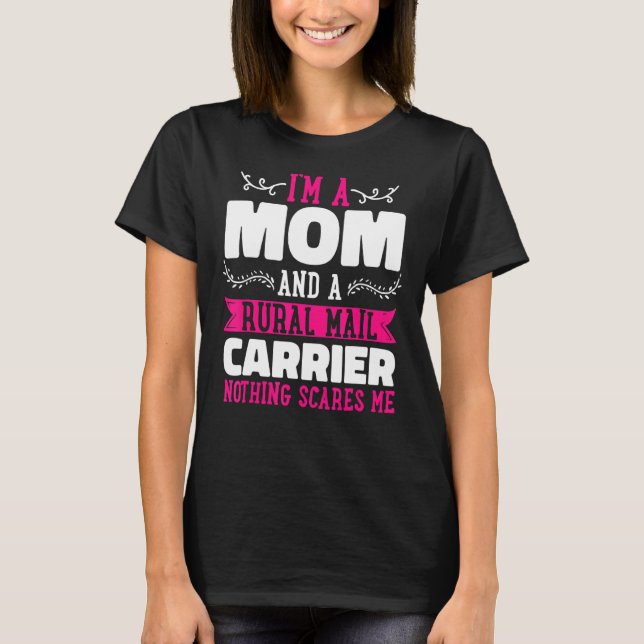 Mama Postal Worker Postman Moth T-Shirt (Vorderseite)