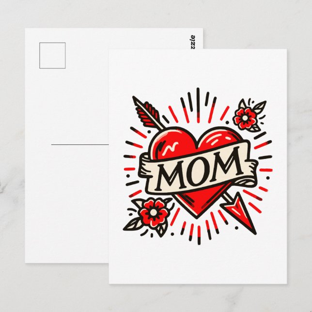 MAMA POSTKARTE (Vorne/Hinten)