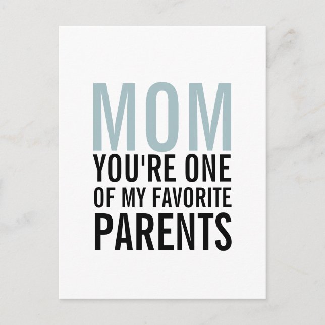 Mama Postkarte meiner Lieblingsmutter (Vorderseite)