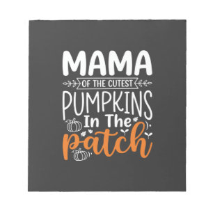 Mama Pumpkins Patch Halloween Design_1 Notizblock