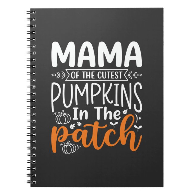 Mama Pumpkins Patch Halloween-Design_1 Notizblock (Vorderseite)