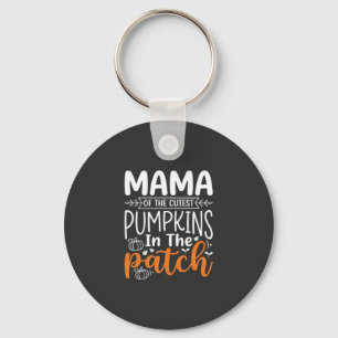 Mama Pumpkins Patch Halloween Design_1 Schlüsselanhänger