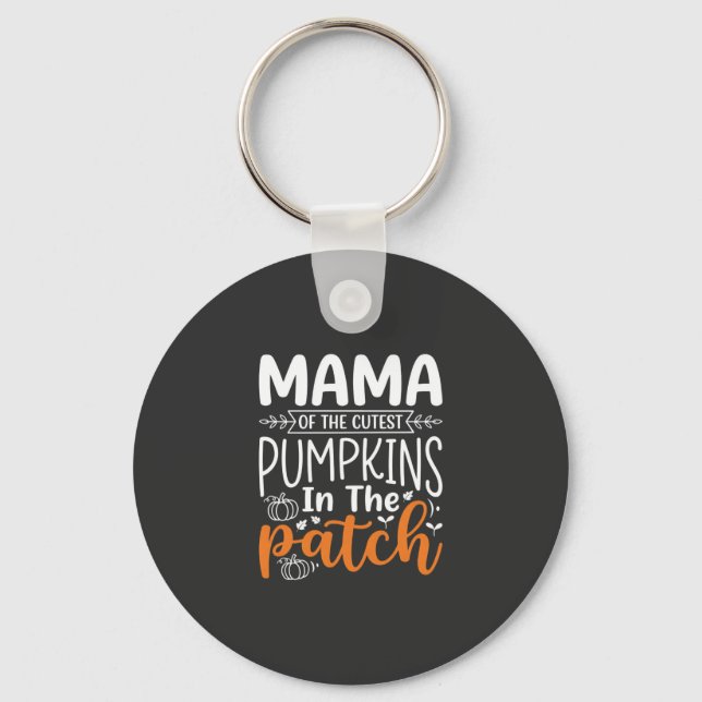 Mama Pumpkins Patch Halloween Design_1 Schlüsselanhänger (Vorderseite)