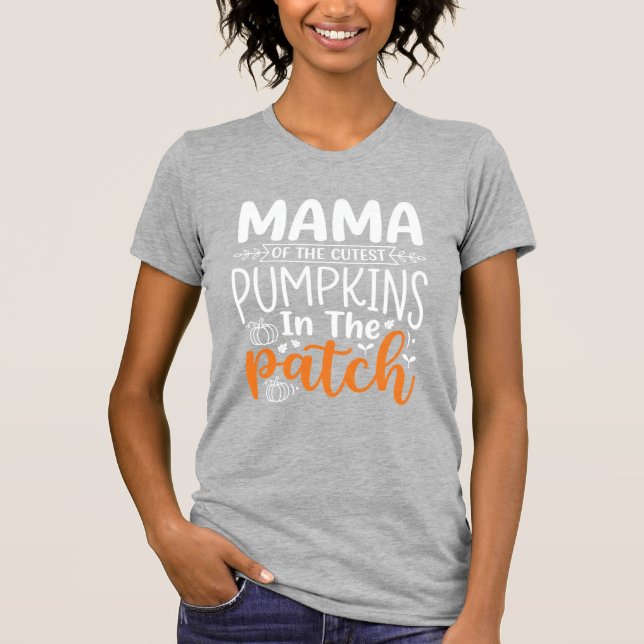 Mama Pumpkins Patch Halloween Design_1 T-Shirt (Vorderseite)