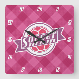 Mama Quadratische Wanduhr