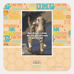 Mama! Quadratischer Aufkleber