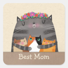 Mama Quadratischer Aufkleber