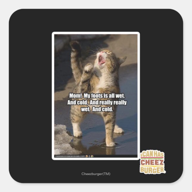 Mama! Quadratischer Aufkleber (Vorderseite)