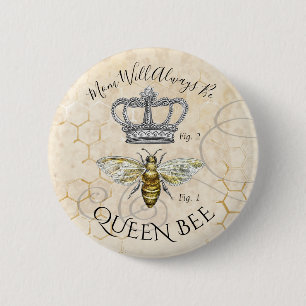 Mama Queen Bee Button