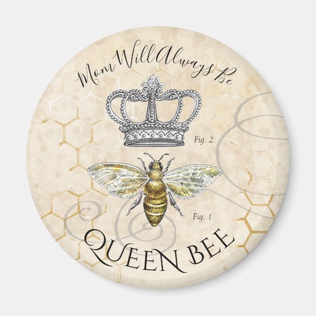 Mama Queen Bee Magnet (Vorne)