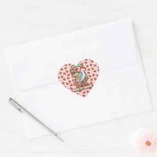 Mama Queen Floral Herz-Aufkleber