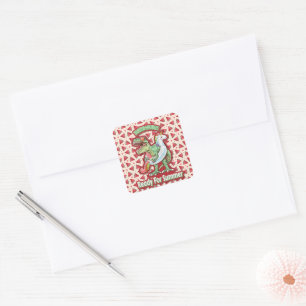 Mama Queen Floral Quadratischer Aufkleber