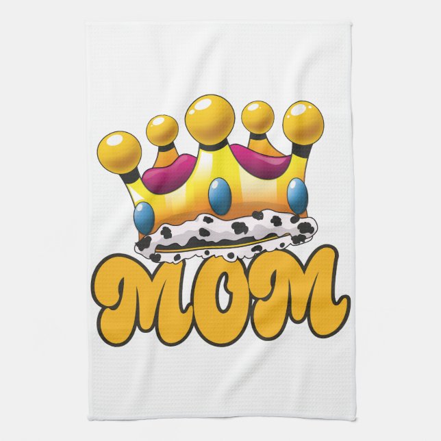 Mama Queens Crown Geschirrtuch (Vertikal)