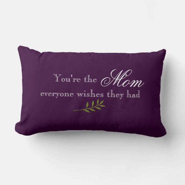 Mama Quote Throw Pillow Lendenkissen (Vorderseite)